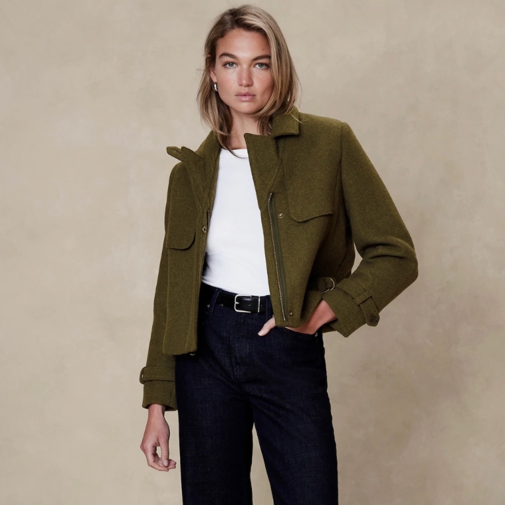 NWT Banana Republic Heritage Wool Blend Jacket